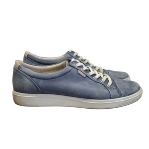 Ecco Womens Comfort Leather Sneakers shoes sz 9